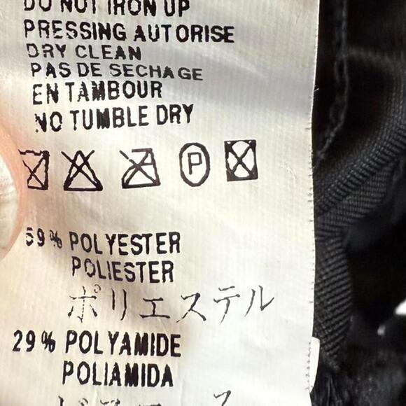 Plan Funk UK Black Crushed Velvet Smocked Top fits like an XL - Picture 7 of 7